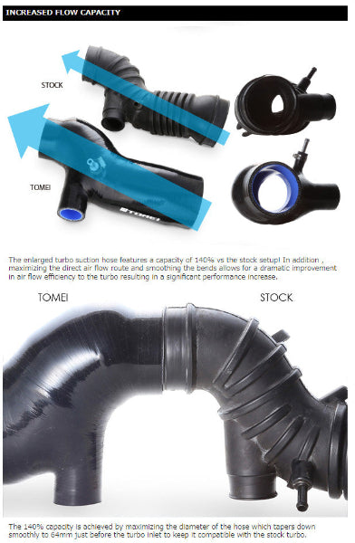 Tomei Turbo Suction Hose - Mitsubishi Lancer EVO Evolution VII VIII IX 4G63