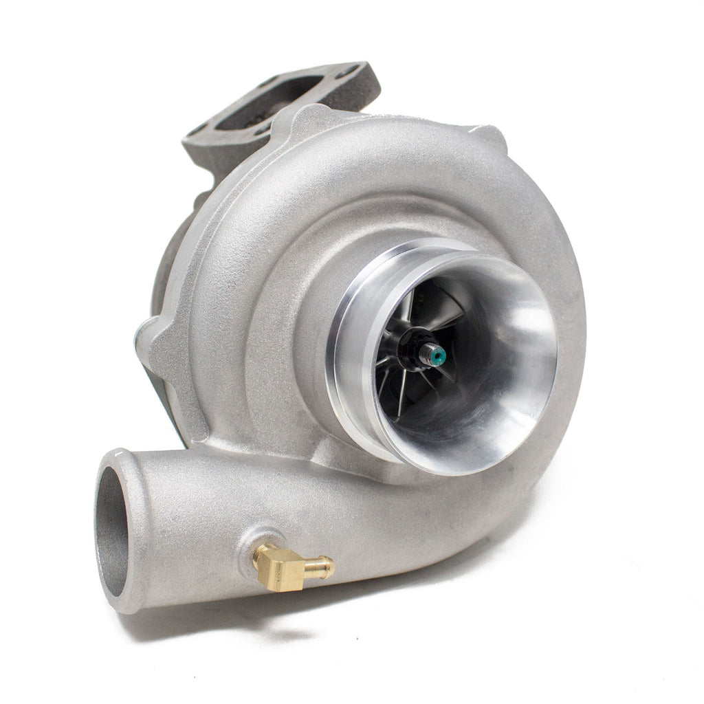 Rev9 TX-Series - TX-50E-57 Billet Compressor Wheel Turbocharger .85AR, T3 Flange, 2.5 in. V-Band Exhaust - TX-50E-BW-57-T3-25V-85