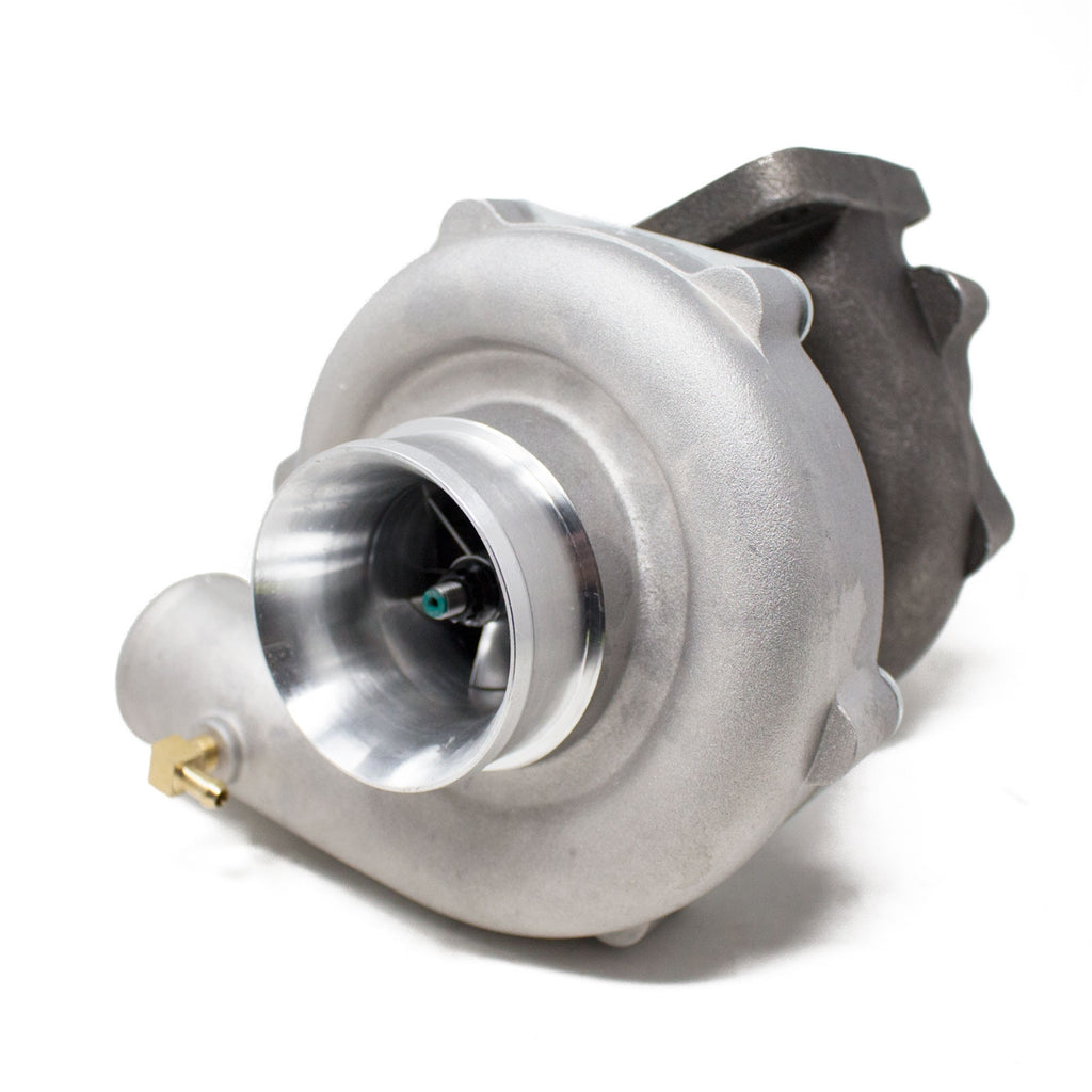 Rev9 TX-Series - TX-50E-57 Billet Compressor Wheel Turbocharger .63AR, T3 Flange, 4-Bolt Exhaust Flange - TX-50E-BW-57-T3-4B-63