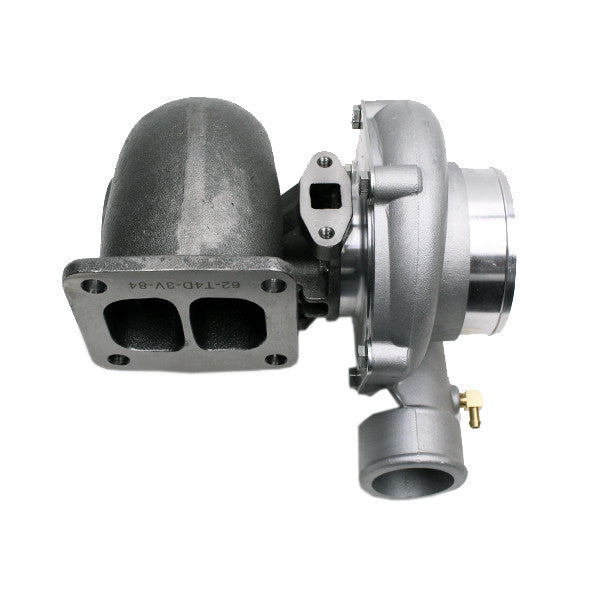 Rev9 TX-Series - TX-60-62 Billet Compressor Wheel Turbocharger .84 AR, T4 Divided Flange, 3 in. V-Band Exhaust - TX-60-BW-62-T4D-3V-84