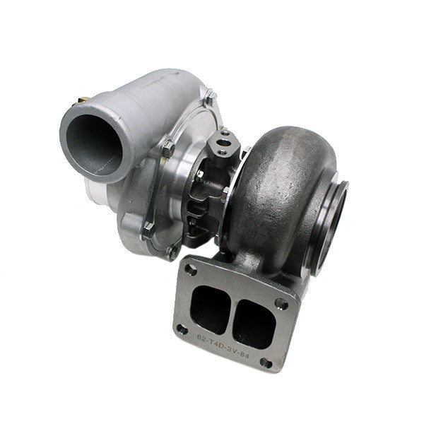 Rev9 TX-Series - TX-60-62 Billet Compressor Wheel Turbocharger .84 AR, T4 Divided Flange, 3 in. V-Band Exhaust - TX-60-BW-62-T4D-3V-84