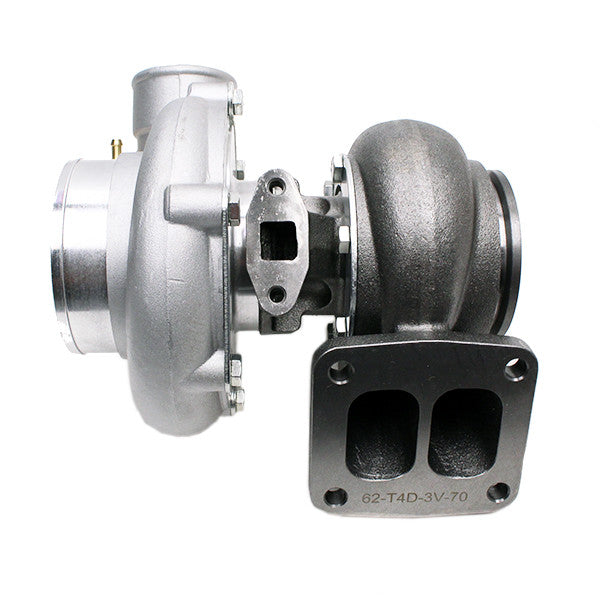 Rev9 TX-Series - TX-66-62 Turbocharger .70 AR (T4 Divided Flange / 3 in. V-Band Exhaust) - TX-66-62-T4D-3V-70