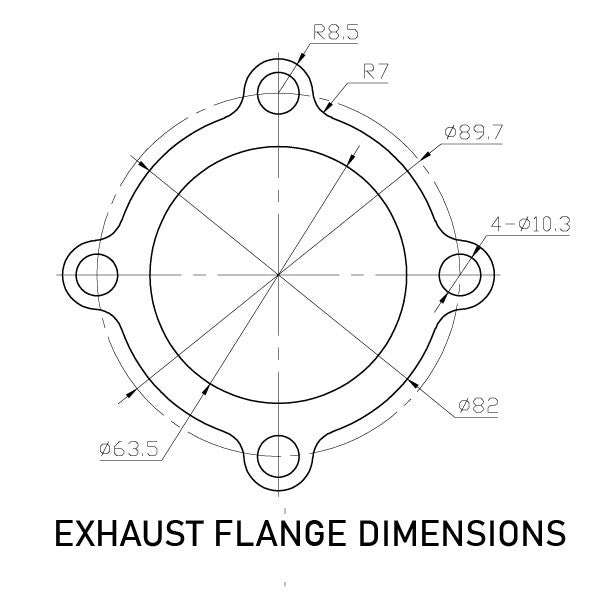 Rev9 TX-Series - TX-60-62 Turbocharger .85 AR, T3 Flange, 4-Bolt Exhaust Flange - TX-60-62-T3-4B-85