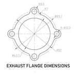 Rev9 TX-Series - TX-66-62 Billet Compressor Wheel Turbocharger .85 AR, T3 Flange, 4-Bolt Exhaust Flange - TX-66-BW-62-T3-4B-85