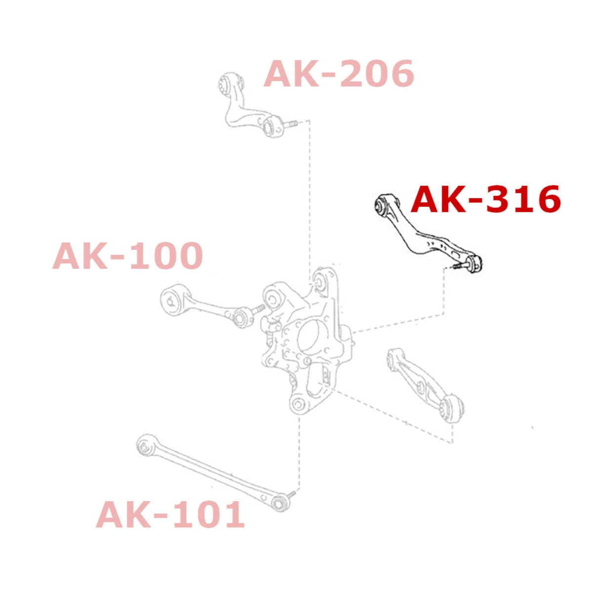 AK-316 Godspeed Project rear toe arms - ak-316_illu.jpg