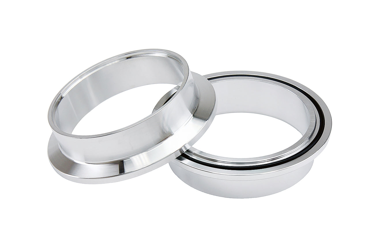 HPS Stainless Steel 2-1/2" V Band Clamp Kit, Aluminum Flanges, NBR O-Ring, Quick Release
