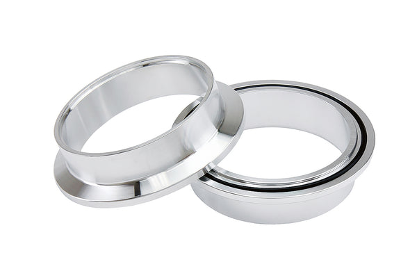 HPS Stainless Steel 3" V Band Clamp Kit, Aluminum Flanges, NBR O-Ring, Quick Release