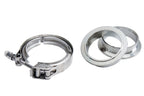HPS Stainless Steel 3.5" V Band Clamp Kit, Stainless Steel Flanges, Quick Release