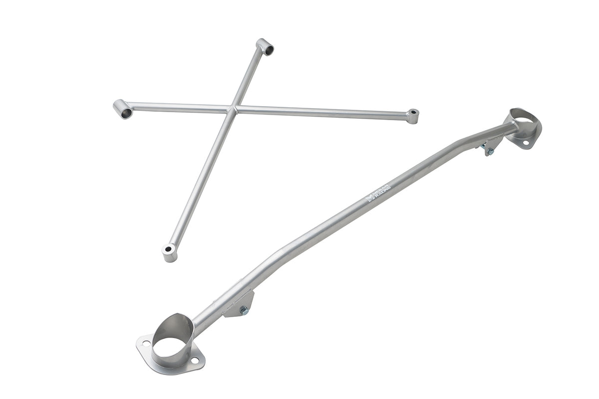 XBAR-S2K-S - Megan Racing Race Spec Front Strut Tower & X Bar Brace - Honda S2000 S2K SILVER