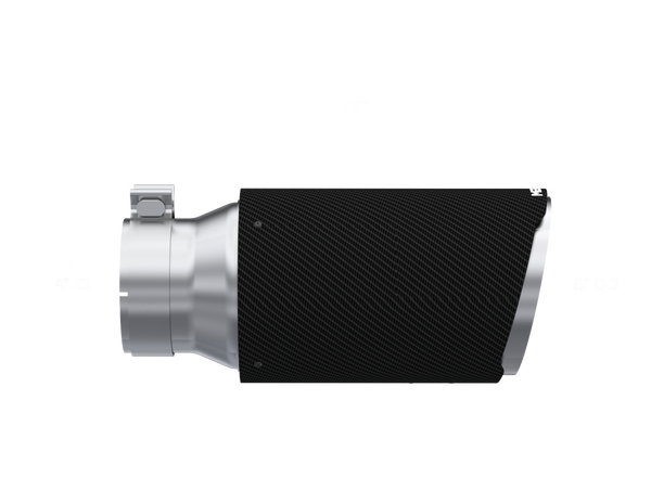 MBRP 4-Inch Dual Wall Angle Cut Tip - Carbon Fiber Tip
