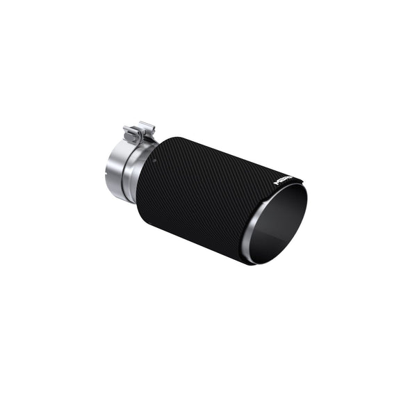 MBRP 4-Inch Dual Wall Angle Cut Tip - Carbon Fiber Tip