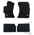 Phase 2 Motortrend (P2M) Front & Rear Checkered Carpet Floor Mats - Subaru WRX & STI GVF (2011-2014)