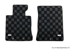 Phase 2 Motortrend (P2M) Front & Rear Checkered Carpet Floor Mats - Hyundai Genesis Coupe BK (2008-2012)