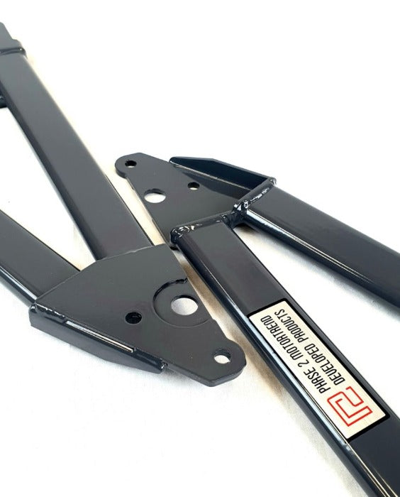 P2M Steel Front Fender Braces Set - Nissan Z33 350Z (2003-2009) - P2-FB350Z-SRE