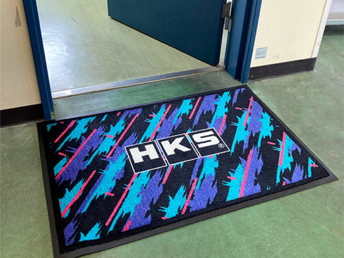 HKS Performance Floor / Door Mat- Circuit Oil Splash