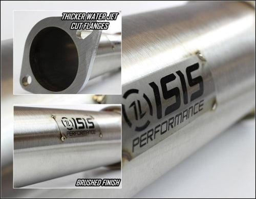 ISR Performance 3" EP (Straight Pipes) Dual Tip Exhaust System - Nissan 240sx S14 (1995-1998)