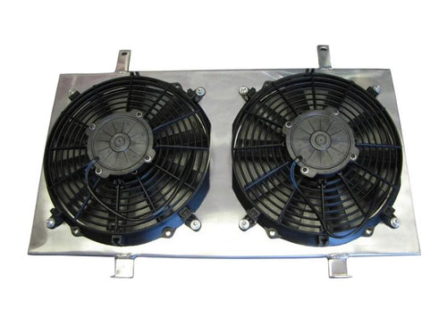 ISR Performance Radiator Fan Shroud Kit & Dual 12" Fans - Nissan 240sx S13 KA24DE