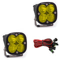 Baja Designs Squadron PRO BLack LED Auxillary Light Pods Pair - Amber - Driving / Combo