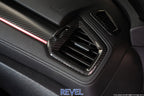 Revel GT Dry Carbon Fiber Air Conditioning A/C Vent Covers - Honda Civic (2016-2018)