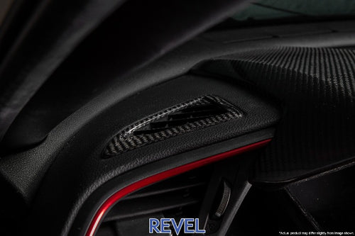 Revel GT Dry Carbon Fiber Defroster Garnish Covers Set - Honda Civic (2016-2018)