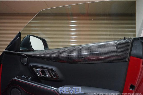 Revel GT Dry Carbon Fiber Door Trim Panel Covers Set - Toyota A90 GR Supra (2020+)