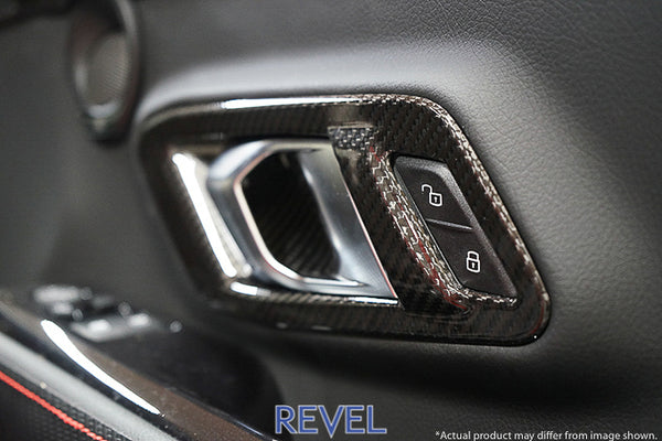 Revel GT Dry Carbon Fiber Inner Door Handle Covers Set - Toyota A90 GR Supra (2020+)