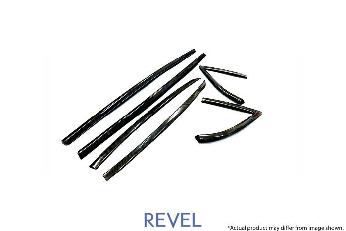 Revel GT Dry Carbon Fiber Door Window Molding Covers - Toyota A90 GR Supra (2020+)