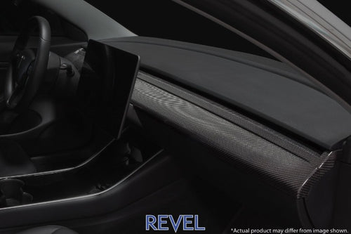 Revel GT Dry Carbon Fiber 1 Piece Front Center Panel - Tesla Model 3 (2017-2020)