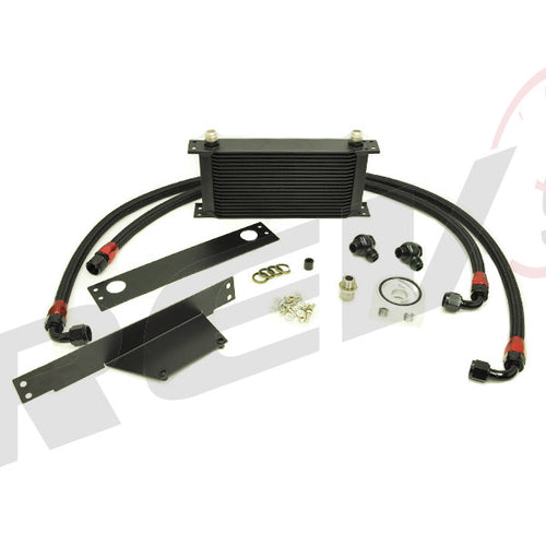 Rev9 Power 19 Row Bolt On Upgrade Oil Cooler Kit - Subaru WRX & STI EJ20 EJ25 (2002-2005)