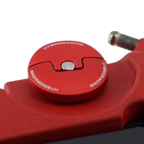 Hybrid Racing V2 Slim Oil Cap - Red - Universal Acura & Honda