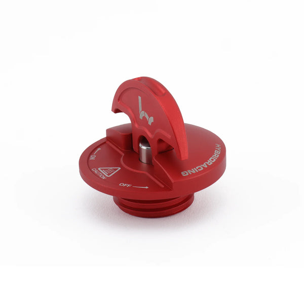 Hybrid Racing V2 Slim Oil Cap - Red - Universal Acura & Honda