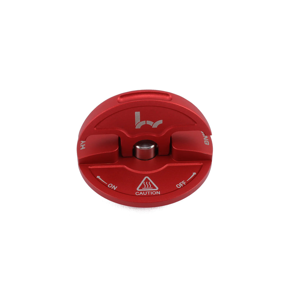 Hybrid Racing V2 Slim Oil Cap - Red - Universal Acura & Honda