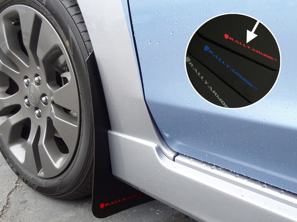 Rally Armor UR Black w/ Red Logo Mud Flaps Set of 4 - Subaru Impreza ONLY (2012-2016)