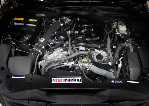 HPS Performance Post MAF Air Intake Tube Kit Installed Lexus 2015-2019 RC350 3.5L V6 F-Sport 27-569
