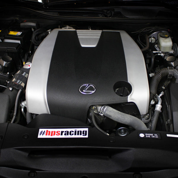 HPS Performance Post MAF Air Intake Tube Kit Installed Lexus 2015-2019 RC350 3.5L V6 F-Sport 27-569