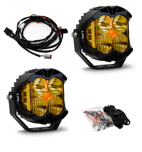Baja Designs LP4 Pro LED Amber Color Driving Combo Light Kit - Pair