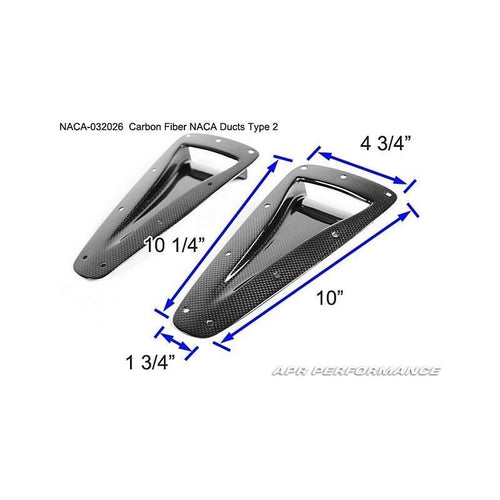 APR Performance Carbon Fiber NACA Duct Cooling Air Dual Type 2 - Universal