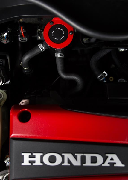 Mishimoto Performance Baffled Oil Catch Can Kit w/ Red Bracket - Honda Civic Type R FK8 (2017+)