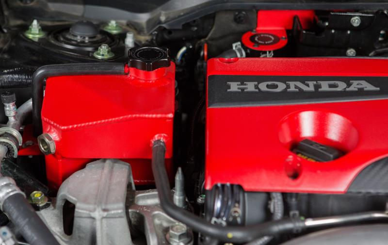 Mishimoto Performance Red Aluminum Coolant Reservoir Expansion Tank - Honda Civic Type R FK8 (2017+)
