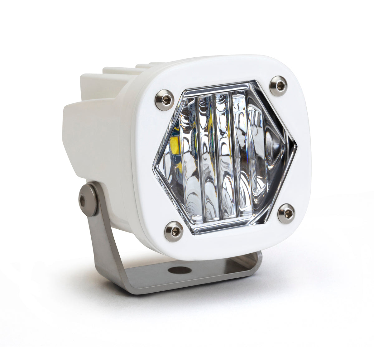 Baja Designs 2.1" White S1 LED Light w/ Mounting Bracket - Wide Cornering - Pair