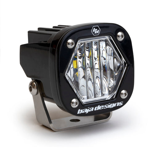 Baja Designs 2.1" Black S1 LED Light w/ Mounting Bracket - Wide Cornering