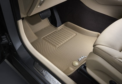 3D Maxpider Kagu Front Floor Mats - Tan - Tesla Model S (2012-2014)