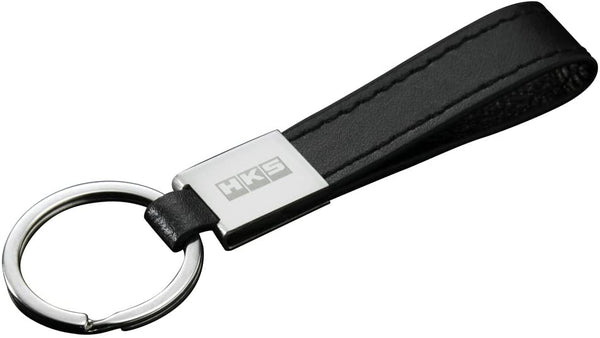 HKS Performance Black Leather Key Chain