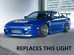 Phase 2 Motortrend (P2M) Front Clear Side Marker Lights - Nissan 240sx S13 (1989-1994)