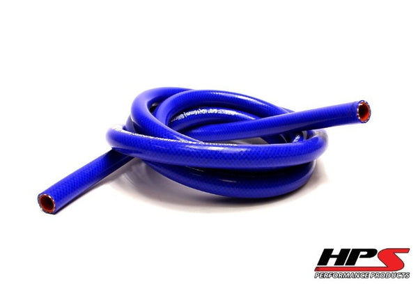1 Feet HPS 3/8" 9.5mm High Temp Reinforce Silicone Heater Hose Tube Coolant - Blue