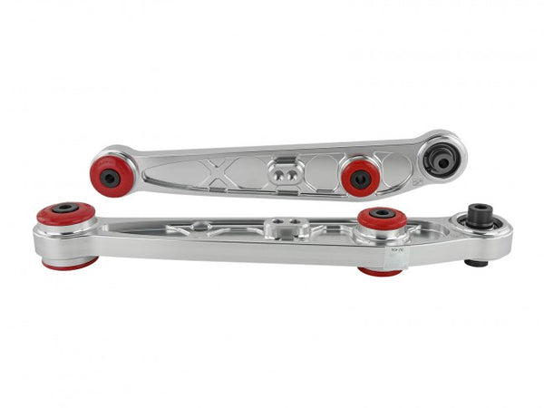 Skunk 2 Alpha Adjustable Rear Lower Control Arms Set - Clear - Honda CRX / Civic / Del Sol