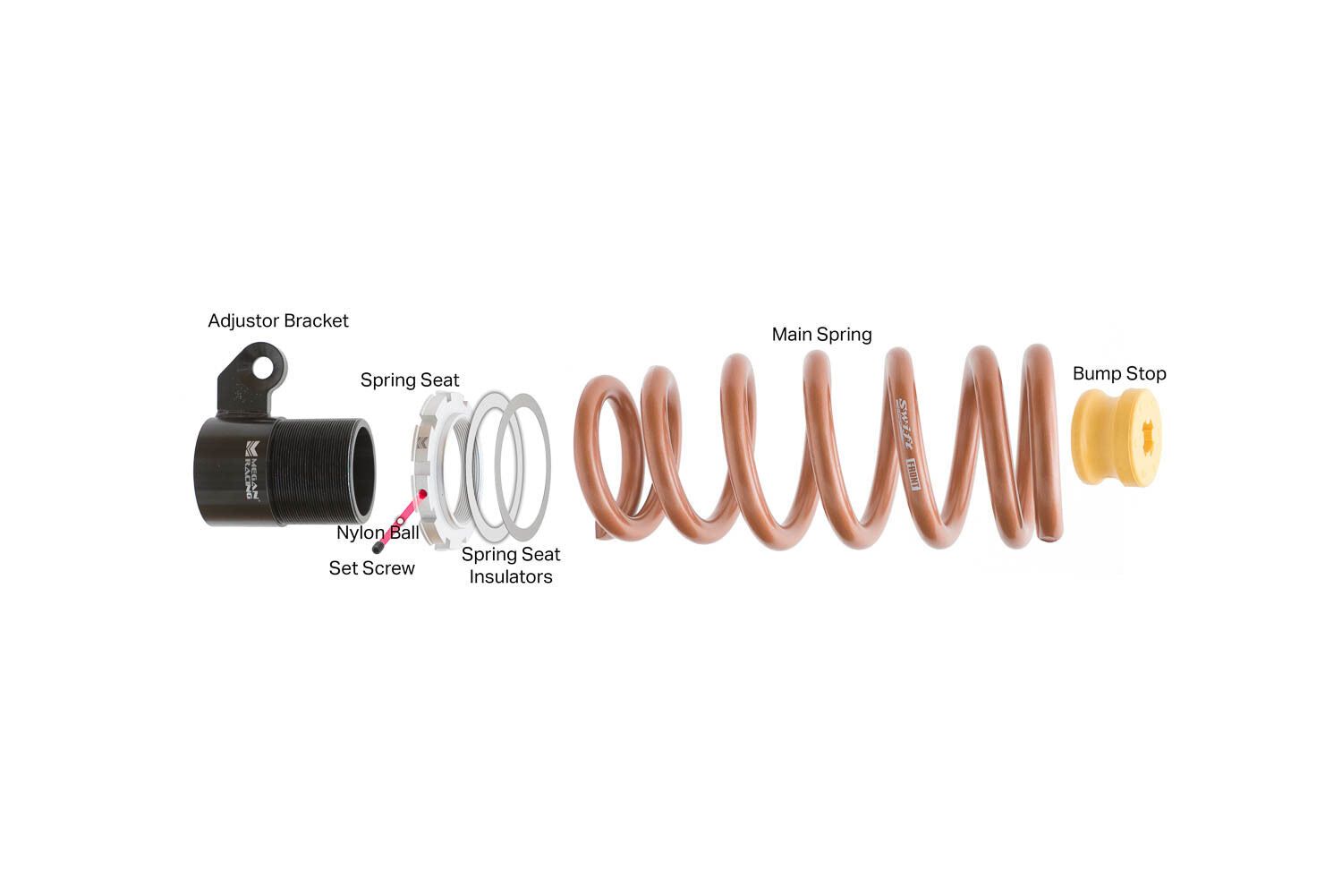 Megan Racing x Swift Pro S Coilover Hi Low Lowering Kit - BMW M6 Gran Coupe F06 (2013-2018)