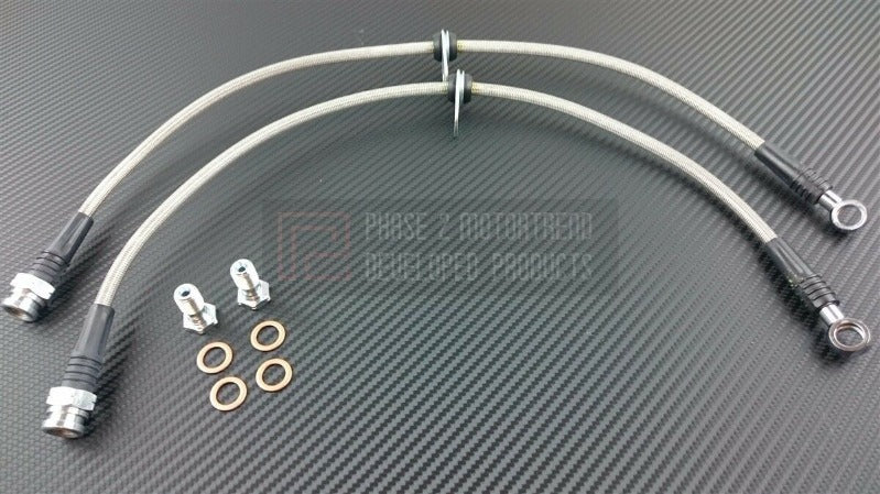 P2M Braided Rear Brake Lines Mitsubishi Lancer Evo Evolution X