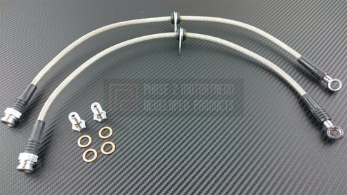 Phase 2 Motortrend (P2M) Stainless Steel Braided Rear Brake Lines Mitsubishi Lancer Evo Evolution X