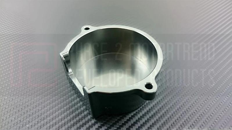 P2M Aluminum CAS Crank Angle Sensor Cover Gun Metal - Nissan 240SX SR20DET - P2-CASNSR20G-GD